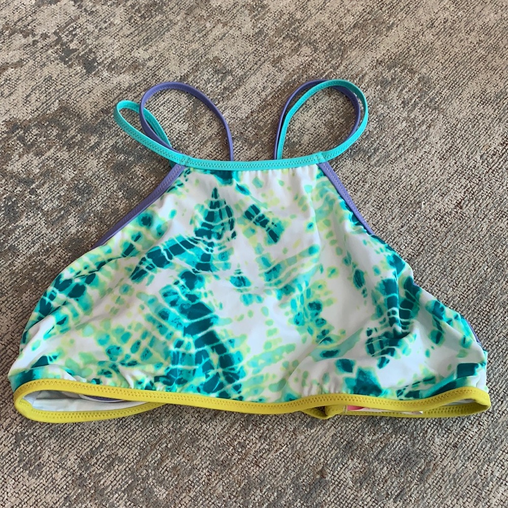 Victoria secret high neck swim top tie dye